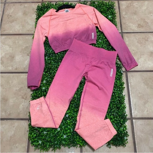 Gymshark pink ombre set - Picture 2 of 3